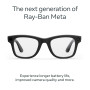Ray-Ban Meta - Wayfarer (Gen 2) glasses with Meta AI, Audio, Photo, Video Compatability - Clear lenses - Matte Black