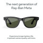 Ray-Ban Meta - Wayfarer (Gen 2) glasses with Meta AI, Audio, Photo, Video Compatability - Green lenses - Shiny Black