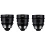 Laowa Nanomorph S35 Prime 3-Lens Bundle (27mm, 35mm, 50mm) (Silver)