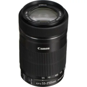 Canon EF-S 55-250mm f/4-5.6 IS STM Lens (White Box)