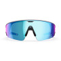 Oakley | Meta Vanguard with Meta AI, Audio, Photo, Video Compatibility - White, Prizm™ Sapphire