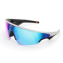 Oakley | Meta Vanguard with Meta AI, Audio, Photo, Video Compatibility - White, Prizm™ Sapphire