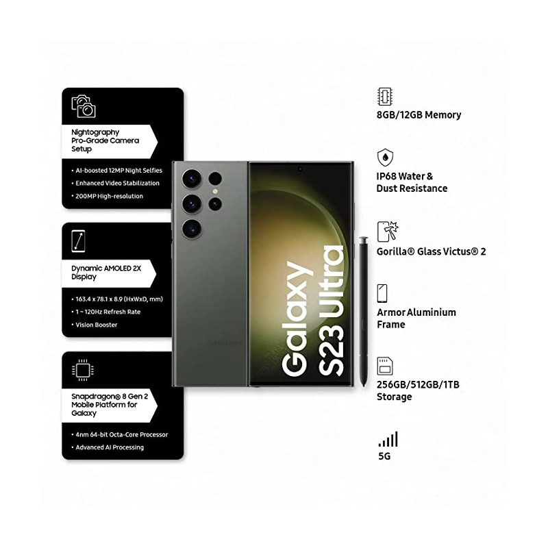 Samsung Galaxy S23 256GB グリーン ムスビー｜国内発送 Galaxy S23 5G 256GB グリーン SIMフリー