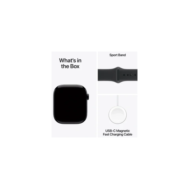 Apple Watch Series 11 GPS + Cellular 42mm Aluminum Case with Black ...