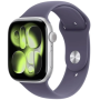 Apple Watch Series 11 (GPS+Cellular) 46mm Aluminum Case with Purple Fog Sport Band, M/L – Silver