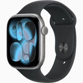 Apple Watch Series 11 (GPS) 42mm Space Gray Aluminum Case with Black Sport Band M/L – Space Gray