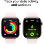 Apple Watch Series 11 (GPS+Cellular) 46mm Aluminum Case with Light Blush Sport Band , M/L – Rose Gold