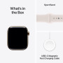Apple Watch Series 11 (GPS+Cellular) 42mm Aluminum Case with Light Blush Sport Band , M/L – Rose Gold