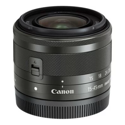 Canon EF-M 15-45mm f/3.5-6.3 IS STM Lens (Graphite)