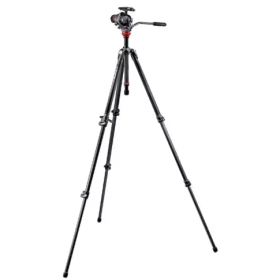 Manfrotto 055 Magnesium Fiber 3-Section Tripod Kit w/ Photo-Movie Head 755CX3-M8Q5