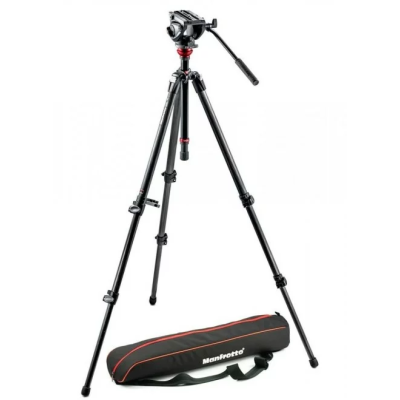 Manfrotto 500 Fluid Video Head & 755CX3 CF Single Leg Tripod MVH500AH,755CX3