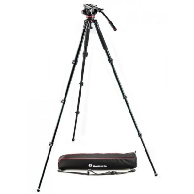 Manfrotto 502 Fluid Video Head & Alu Single Leg Tripod MVK502AQ