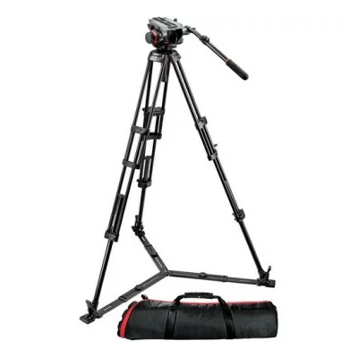 Manfrotto 504 Fluid Video Head & 546GB Alu Twin Leg Tripod, 504HD,546GBK