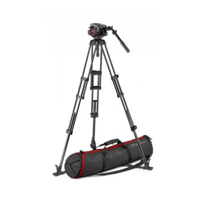 Manfrotto 504 Video Head W CF Twin Leg Tripod GS 100/75mm MVK504TWINGC