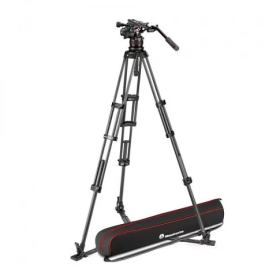 Manfrotto Nitrotech 612 Video Head, CF Twin Leg Tripod GS MVK612TWINGC