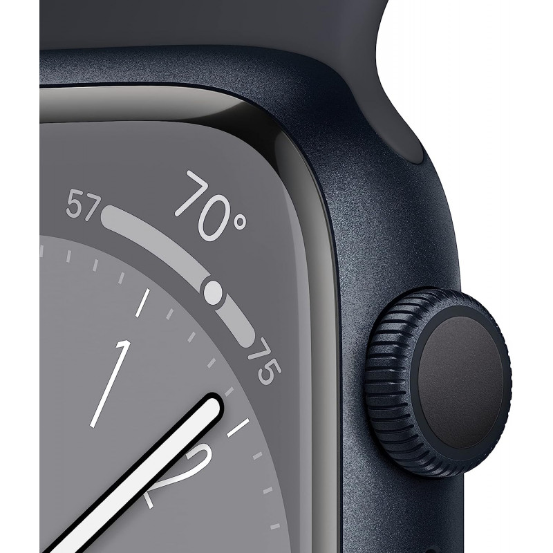 Apple Watch Series 8 GPS 45mm (Midnight Aluminium, Midnight Sport