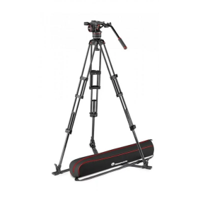 Manfrotto Nitrotech N8 Video Head W/CF Twin Leg Tripod GS 100/75mm MVKN8TWINGC