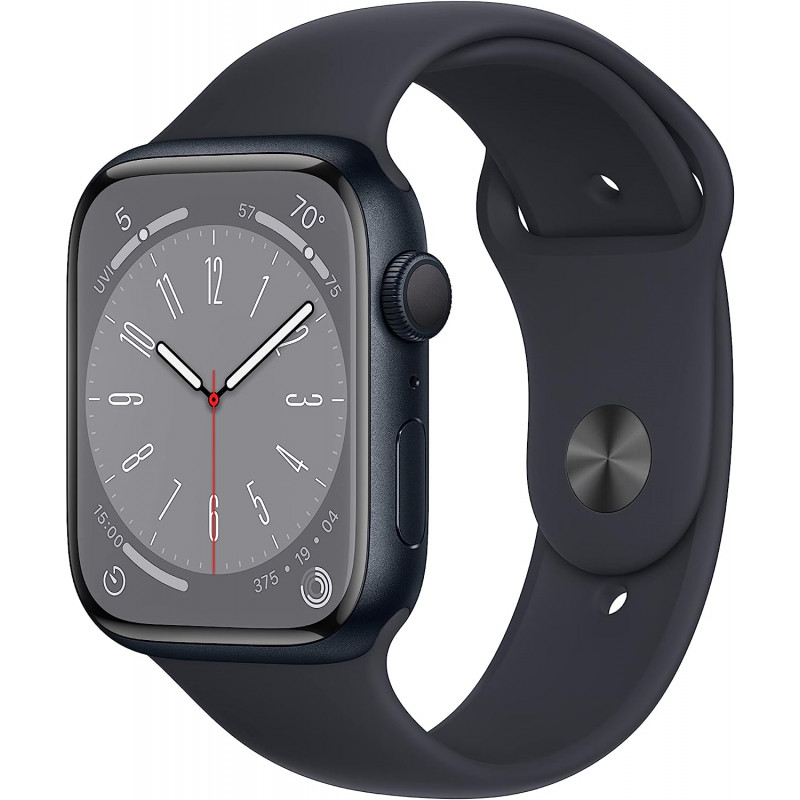 Apple Watch Series 8 GPS 45mm (Midnight Aluminium, Midnight Sport