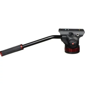 Manfrotto Video Fluid Head MVH502AH – 502AH Pro Video Head with Flat Base