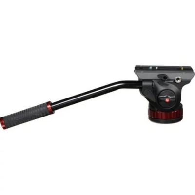 Manfrotto Video Fluid Head MVH502AH – 502AH Pro Video Head with Flat Base