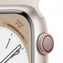 Apple Watch Series 8 - GPS 45 mm - Smart Watch w/ Starlight Aluminium Case with Starlight Sport Band – 1 Year Warranty