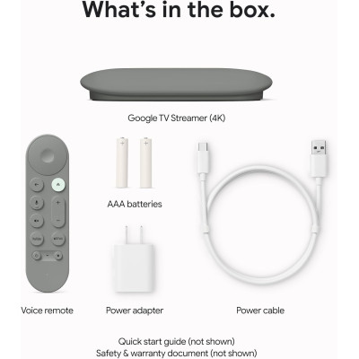 Google TV Streamer 4K (Porcelain, Open Box) | Best Price India