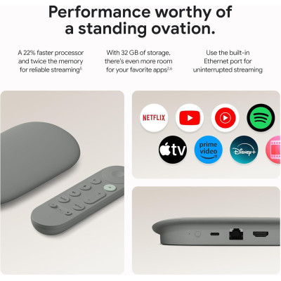 Google TV Streamer 4K (Porcelain, Open Box) | Best Price India