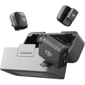 DJI Mic Mini Wireless Microphone System (2 Transmitters + 1 Receiver + Charging Cradle)