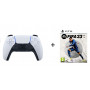 Sony Dual Sense Wireless Controller for PlayStation 5 + FIFA 23 Standard Edition : CD (PS5) (White)