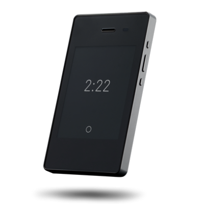 Light Phone II Minimal Phone (Black, 4G LTE, E-Ink Display, Digital Detox Device)