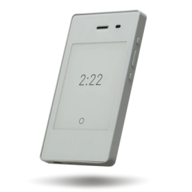 Light Phone II Minimal Phone (Light Gray, 4G LTE, E-Ink Display, Digital Detox Device)