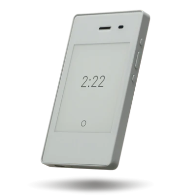 Light Phone II Minimal Phone (Light Gray, 4G LTE, E-Ink Display, Digital Detox Device)