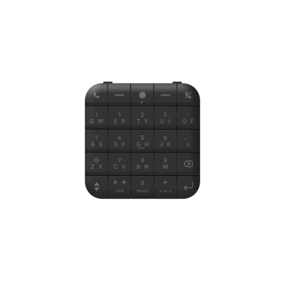 Sidephone Compact QWERTY Keypad Portable One-Hand Mini Keyboard with Predictive Text Typing for Smartphones & Devices