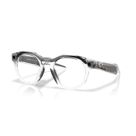Oakley Meta HSTN Smart Glasses (Transitions Grey Lenses, Clear Frame)