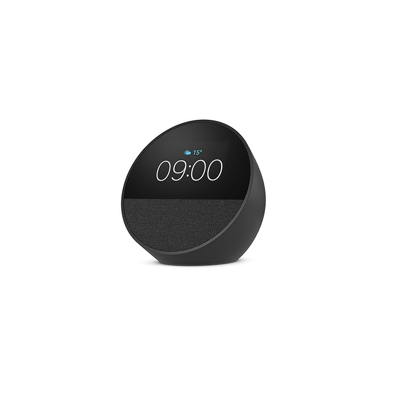 Amazon Echo Spot Smart Alarm Clock with Alexa & Bluetooth Speaker