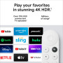 Chromecast with Google TV (4K)-  with Voice Search - Watch Movies, Shows, and Live TV in 4K HDR - Snow