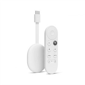 Chromecast with Google TV (4K) Snow – Streaming entertainment on your TV  with voice search – Watch films, TV programmes, Netflix, NOWTV and more in  4K