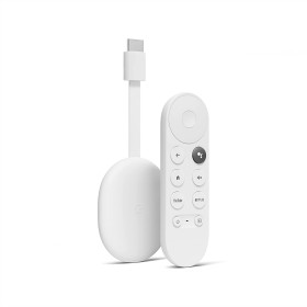 Chromecast with Google TV (4K)-  with Voice Search - Watch Movies, Shows, and Live TV in 4K HDR - Snow