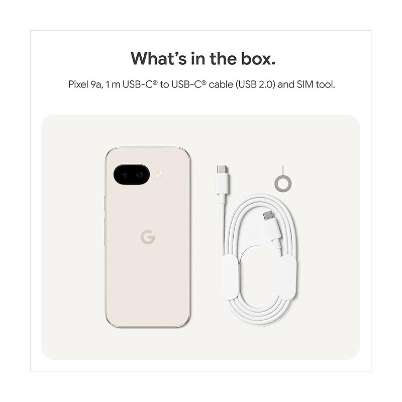 Google Pixel 9a Porcelain 5G with Tensor G4 & Gemini AI