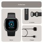 Fitbit Versa 4 Smartwatch with Activity Tracker (40.1mm Always-on Display, Water Resistant, Black Strap)