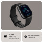 Fitbit Versa 4 Smartwatch with Activity Tracker (40.1mm Always-on Display, Water Resistant, Black Strap)