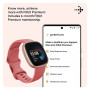 Fitbit Versa 4 Smartwatch with Activity Tracker (40.1mm Always-on Display, Water Resistant, Pink Sand/Copper Rose Aluminium)