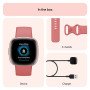 Fitbit Versa 4 Smartwatch with Activity Tracker (40.1mm Always-on Display, Water Resistant, Pink Sand/Copper Rose Aluminium)