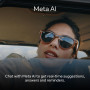 Ray-Ban Meta Wayfarer Gen 1 Smart Glasses (Matte Black, Polarized Gradient Graphite Lenses)