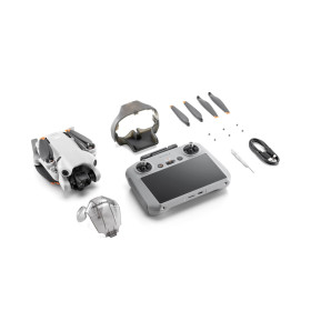 DJI Mini 4 Pro Fly More Combo Plus Drone and RC 2 Remote Control with Built-in Screen