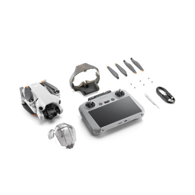DJI Mini 4 Pro Fly More Combo Plus Drone and RC 2 Remote Control with Built-in Screen