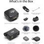 DJI Mic Mini (1 TX + 1 RX) Compact Wireless Microphone, Ultralight, Noise Cancelling, for Camera / iPhone / Android