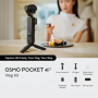 DJI Osmo Pocket 4P Vlog Combo 4K Gimbal Camera with DJI Mic Mini 2, Fill Light & Wide-Angle Lens