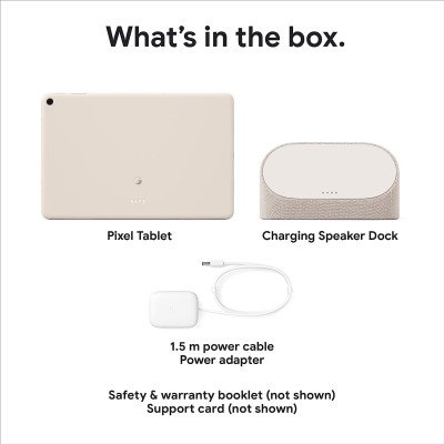 - Speaker Wi-Fi - Dock with Pixel 128GB Tablet Porcelain Tablet - - Google Charging 11\
